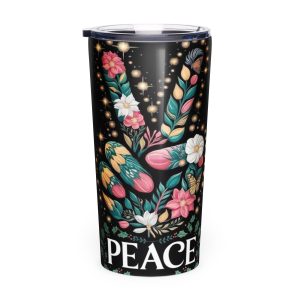 Tapered stainless steel tumbler