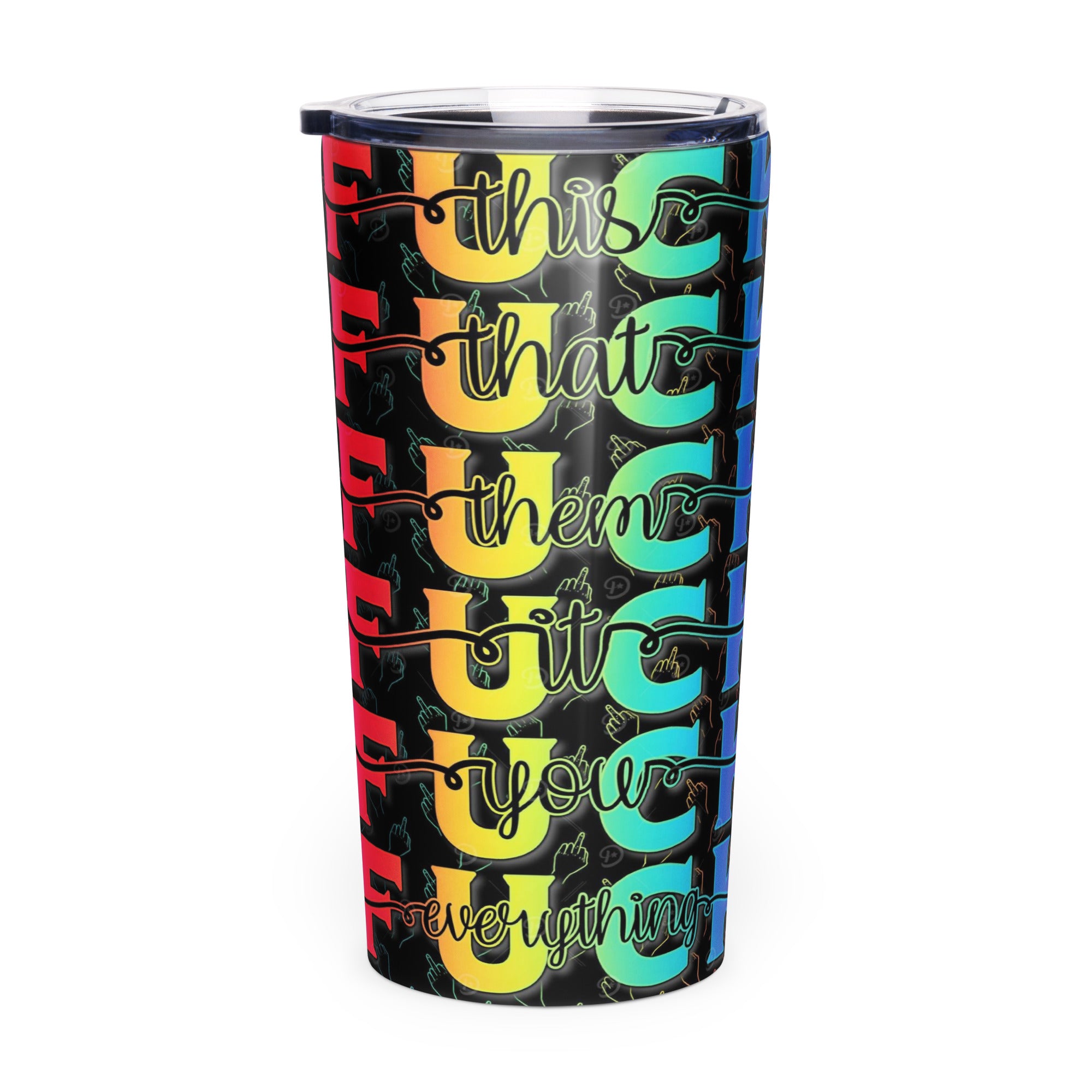 Tapered stainless steel tumbler